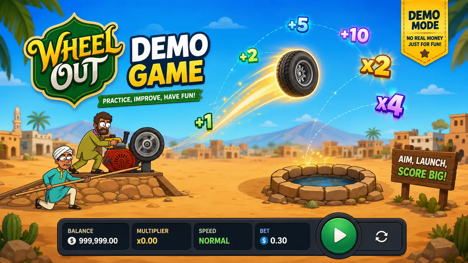 Wheel out game demo Wheel out game demo.